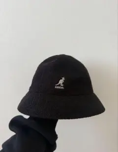 KANGOL 黒 バケットハット Mサイズ