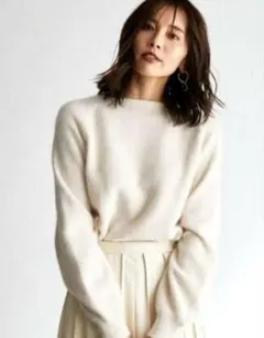 FRAY I.D シンプルラクーンニットプルオーバー フレイアイディー