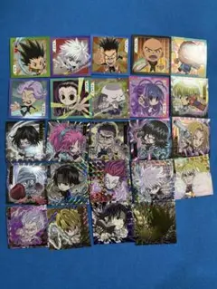 ハンターハンター　ウエハース　シール　クラピカ　ヒソカ　クロロ　ゴン　キルア