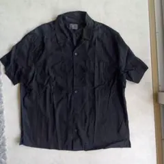 H&M レギュラーフィット 半袖シャツ US XL 黒