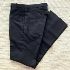 BEAMS BOY ビームスボーイ 黒 スラックス ウール パンツ シンチバック