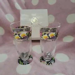 YUMI KATSURA 花柄グラス 2個セット
