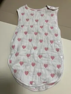 ベビー用ハート柄ガーゼスリーパー