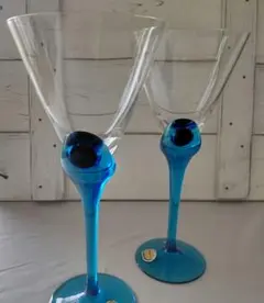 新品未使用 旧チェコスロバキア  ボヘミアペアグラス