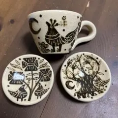 工房十鶴さん 3点セット コーヒー豆柄 猫柄 - メルカリ