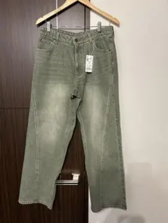 アーバンリサーチ　ツイストデニムワイドパンツ