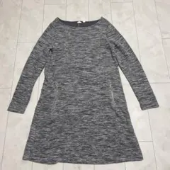 GAP ジッパーポケット付きグレー長袖チュニック