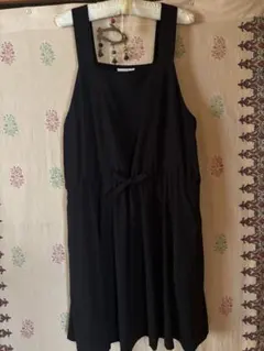 ブラック サロペット ワンピース