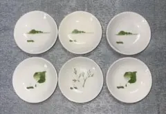たち吉 小皿 6枚セット 葉柄 醤油皿TACHIKICHI CORP 橘吉 小皿のサムネイル