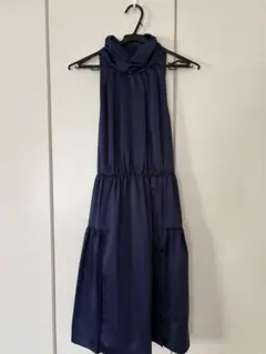 ペイトンプレイス　ネイビー ノースリーブ ワンピース