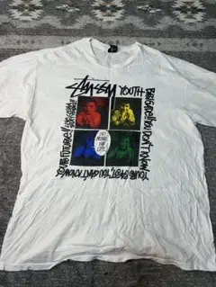 名作 old stussy キッズフォト ラグランTシャツ USA製 美品 STUSSY ステューシー 90s OLD オールド キッズ フォト プリント