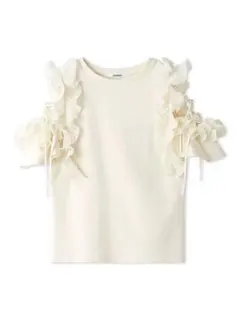 SNIDEL フリルスリーブカットプルオーバー SWCT244153