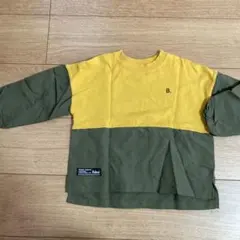 Bobson 長袖カットソー 100cm イエロー/グリーン