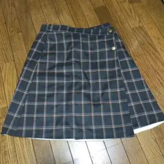 OLIVE des OLIVE チェック柄プリーツスカート フリーサイズ