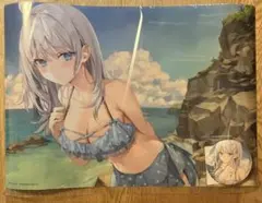 ロシデレ　くじ引き堂　アーリャ　クリアポスター　缶バッジ　水着　2点セット