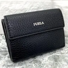 FURLA フルラ レザー コンパクトウォレット ブラックのサムネイル