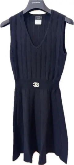 CHANEL UNIFORM ノースリーブ ニットワンピース Sのサムネイル