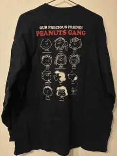 GU スヌーピー　ピーナッツコラボ　ロンT XL ネイビー
