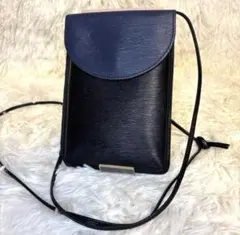 Paul Smith ポールスミス スマホショルダーバッグ ブラックネイビー