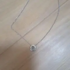 Coach シルバー 円形ペンダントネックレス