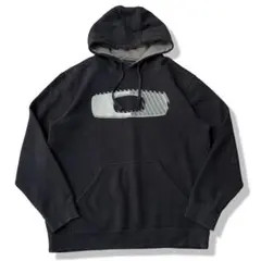 【00s】OAKLEY フロントロゴ プルオーバーパーカー ブラック L