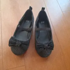 17センチ　H&M ブラック フォーマルシューズ