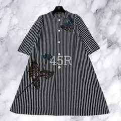 美品 45R Hopi Hopiバンダナストールのブラウス（インディゴ）馬比古 45R - 美品 45R Hopi Hopiバンダナストールのブラウス（インディゴ）馬