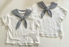 セーラー　Tシャツ　2枚セット　双子コーデ　90のサムネイル