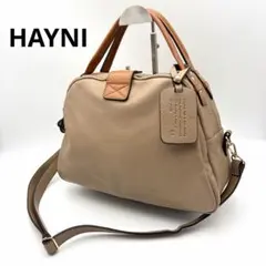 HAYNI ヘイニ 牛革 ドヌーブ パスネ付 A4対応 2ウェイバッグ トープ
