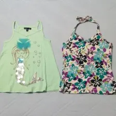 タンクトップ　キャミソール　マーメイド　2枚　セット　キッズ　110〜120