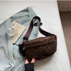 レオパード柄 ボディバッグ ヒョウ柄 ショルダーバッグ レオパード 軽量 韓国