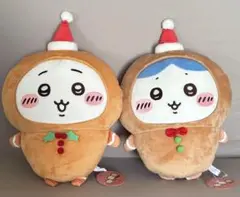 ちいかわ クリスマス ジンジャーマン BIG ぬいぐるみ　ちいかわ♡ハチワレ