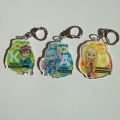 異世界かるてっと カズマ アクア ダクネス アクリルキーホルダー3個セット