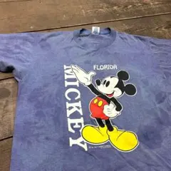 L　90s　ミッキーマウス　フロリダ　Tシャツ　Velva Sheen