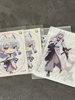 どぬくさん　 3枚セット　フィルム風クリアカード　ステッカー　カラフルピーチ