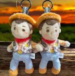 ディズニーストアPALNUIシリーズウッディぬいぐるみキーチェーン 2セット新品のサムネイル