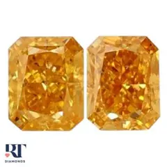 FANCY VIVID ORANGY YELLOW 0.180ct PS - メルカリ