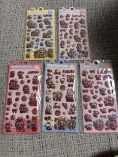 ラブブぷっくりシール