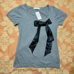 earth music&ecology☆タグ付き★リボンTシャツ★S