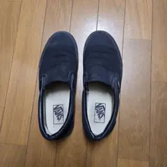 Vans 黒 スリッポン