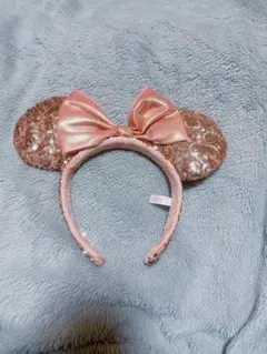 ディズニー ピンク スパンコール カチューシャ