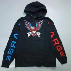 9149 希少 XLARGE エクストララージ 刺繍 スウェットパーカー 黒