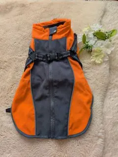 ＸＳサイズ♡小型犬中型犬用　ベストジャケットスポーツアウター　オレンジ