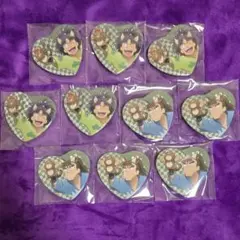 忍たま乱太郎 ナンジャタウン ハート缶バッジ 七松小平太 中在家長次 ①