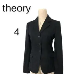 【美品】セオリー テーラードジャケット サイズ4 黒 258