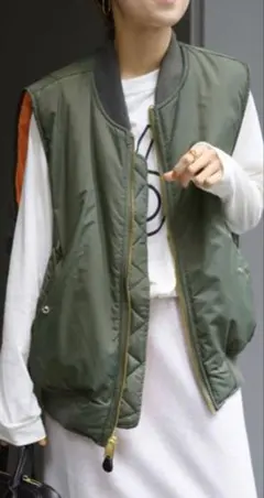 フレームワーク　MA-1 ベスト　ダウン　ジャケット