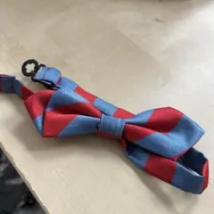 COMECRETTO 赤青ストライプ 蝶ネクタイ