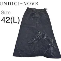 qhmirai 様専用　　　UNDICIーNOVE ロングスカート　デニム柄のサムネイル