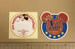東京ディズニーランド バースデーシール＋TDS 1stRIDEシール 非売品
