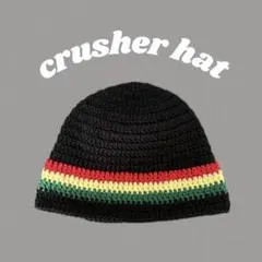 クラシックハット クラッシャーハット ビーニー バケットハット ラスタカラーのサムネイル